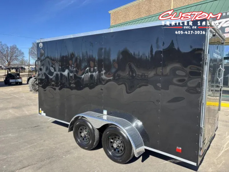 New #055690 2026 FOREST RIVER TA2 7 X 14 TANDEM AXLE 7K ENCLOSED W/ REAR RAMP DOOR