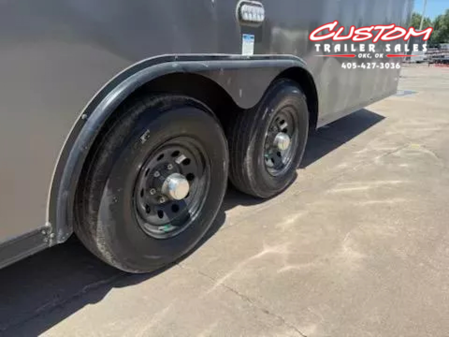 New #095259 2026 FOREST RIVER TA3 8.5 X 28 TANDEM AXLE 10K ENCLOSED W/ REAR RAMP DOOR & BLACKOUT TRIM PACKAGE