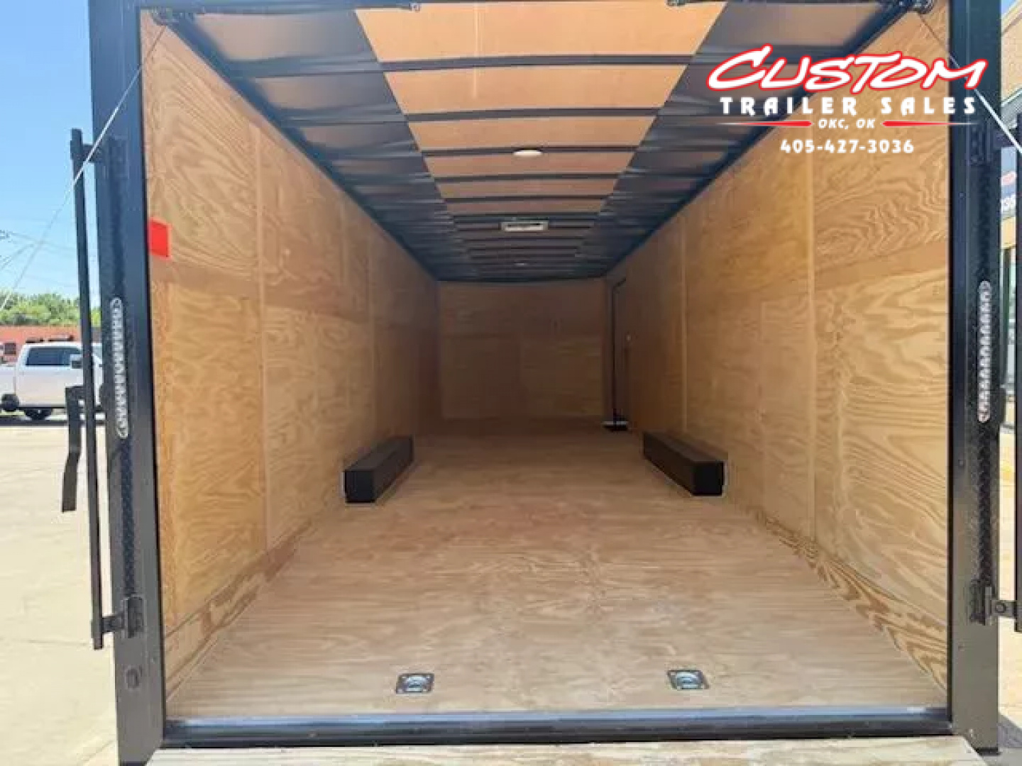 New #095259 2026 FOREST RIVER TA3 8.5 X 28 TANDEM AXLE 10K ENCLOSED W/ REAR RAMP DOOR & BLACKOUT TRIM PACKAGE