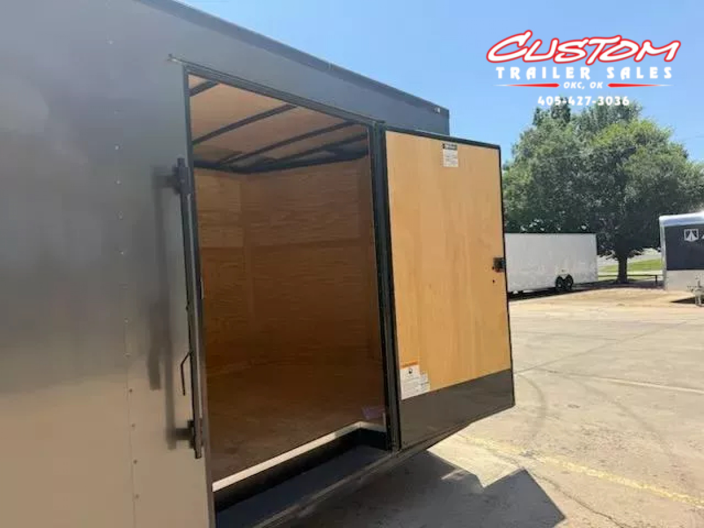 New #095259 2026 FOREST RIVER TA3 8.5 X 28 TANDEM AXLE 10K ENCLOSED W/ REAR RAMP DOOR & BLACKOUT TRIM PACKAGE