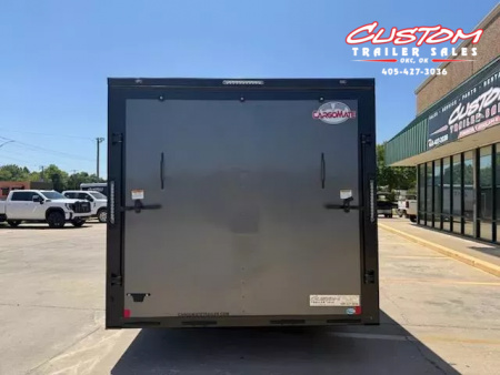 New #095259 2026 FOREST RIVER TA3 8.5 X 28 TANDEM AXLE 10K ENCLOSED W/ REAR RAMP DOOR & BLACKOUT TRIM PACKAGE