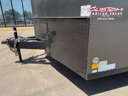 New #095259 2026 FOREST RIVER TA3 8.5 X 28 TANDEM AXLE 10K ENCLOSED W/ REAR RAMP DOOR & BLACKOUT TRIM PACKAGE