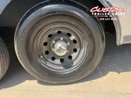 New #095259 2026 FOREST RIVER TA3 8.5 X 28 TANDEM AXLE 10K ENCLOSED W/ REAR RAMP DOOR & BLACKOUT TRIM PACKAGE