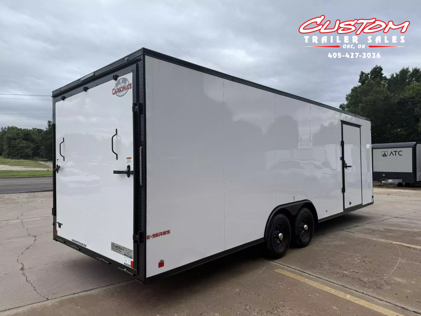 New #096543 2025 FOREST RIVER TA3 8.5 X 24 TANDEM AXLE 10K ENCLOSED W/ REAR RAMP DOOR