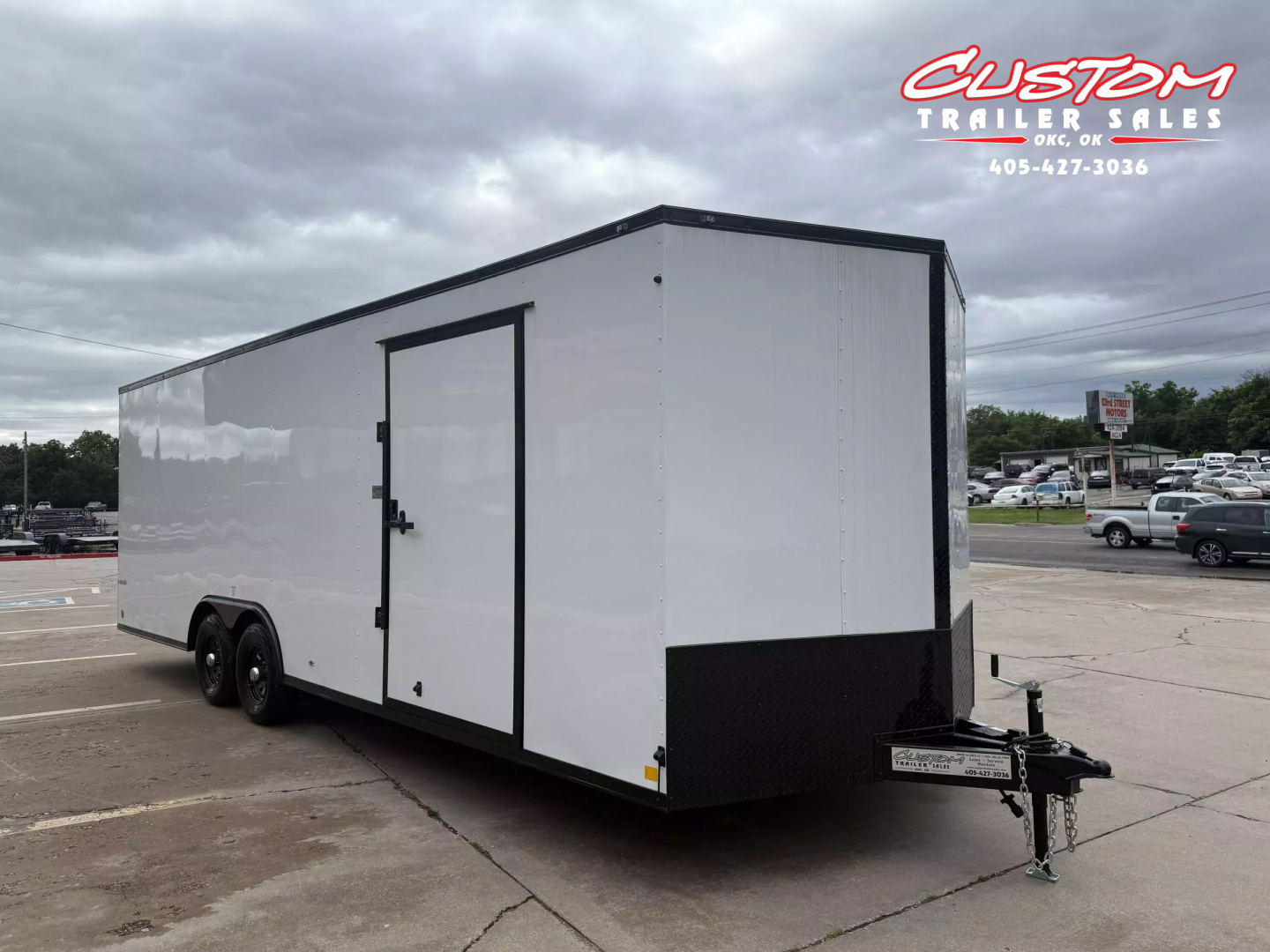 New #096543 2025 FOREST RIVER TA3 8.5 X 24 TANDEM AXLE 10K ENCLOSED W/ REAR RAMP DOOR