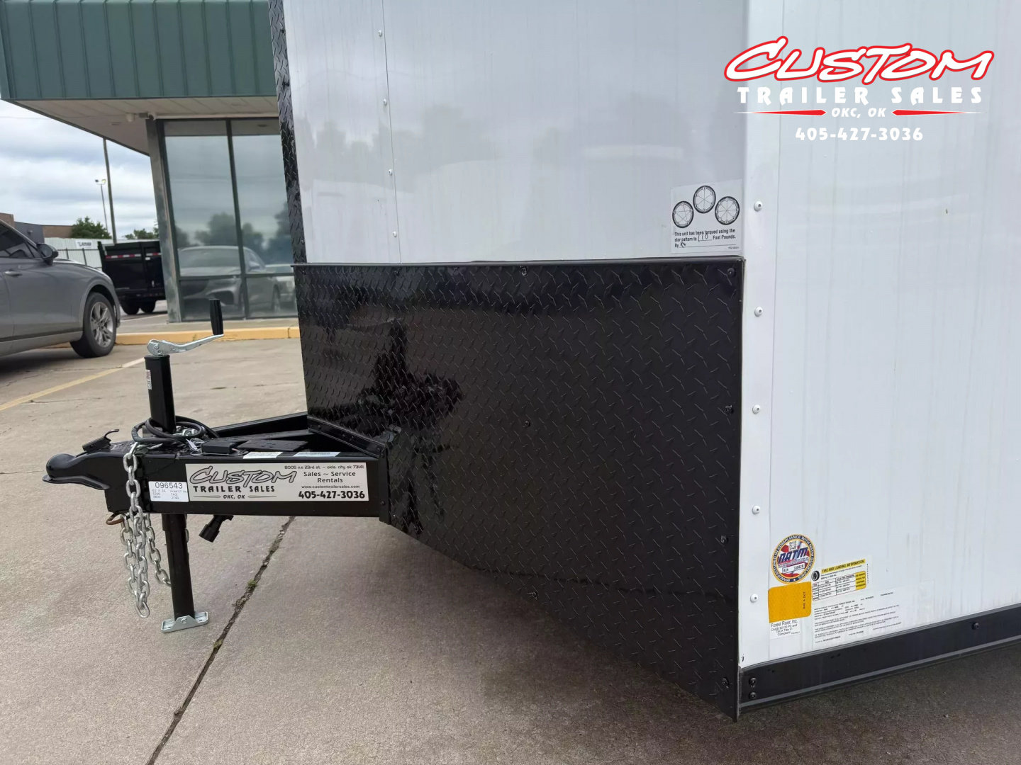 New #096543 2025 FOREST RIVER TA3 8.5 X 24 TANDEM AXLE 10K ENCLOSED W/ REAR RAMP DOOR