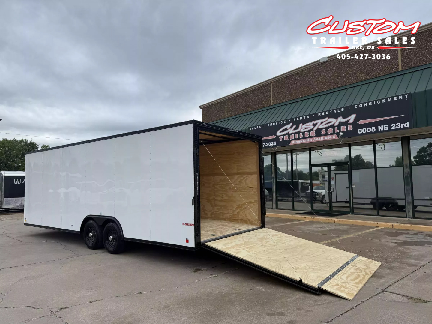 New #096543 2025 FOREST RIVER TA3 8.5 X 24 TANDEM AXLE 10K ENCLOSED W/ REAR RAMP DOOR