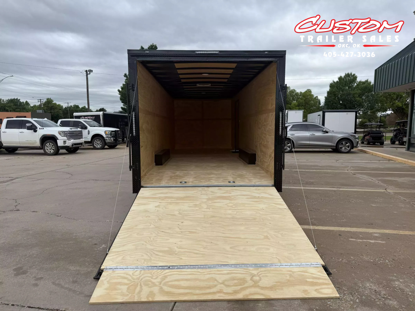 New #096543 2025 FOREST RIVER TA3 8.5 X 24 TANDEM AXLE 10K ENCLOSED W/ REAR RAMP DOOR