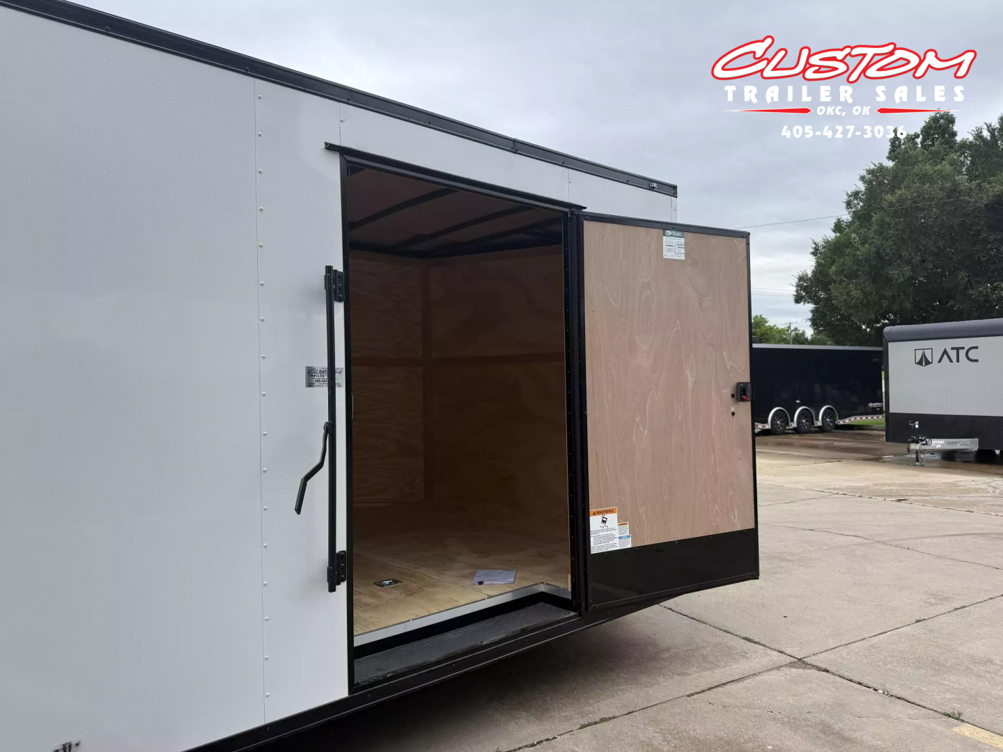 New #096543 2025 FOREST RIVER TA3 8.5 X 24 TANDEM AXLE 10K ENCLOSED W/ REAR RAMP DOOR