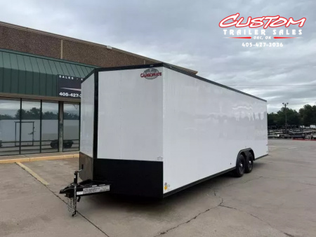 New #096543 2025 FOREST RIVER TA3 8.5 X 24 TANDEM AXLE 10K ENCLOSED W/ REAR RAMP DOOR