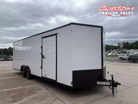 New #096543 2025 FOREST RIVER TA3 8.5 X 24 TANDEM AXLE 10K ENCLOSED W/ REAR RAMP DOOR