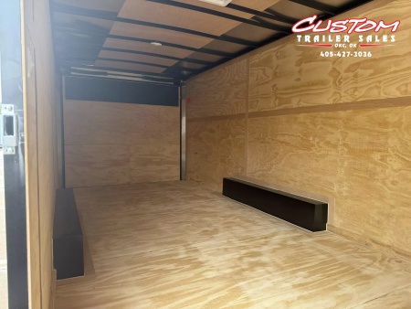 New #096543 2025 FOREST RIVER TA3 8.5 X 24 TANDEM AXLE 10K ENCLOSED W/ REAR RAMP DOOR