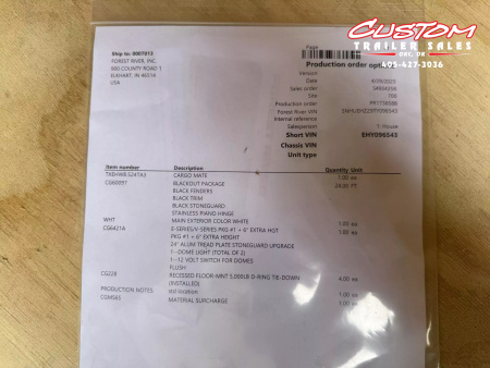 New #096543 2025 FOREST RIVER TA3 8.5 X 24 TANDEM AXLE 10K ENCLOSED W/ REAR RAMP DOOR