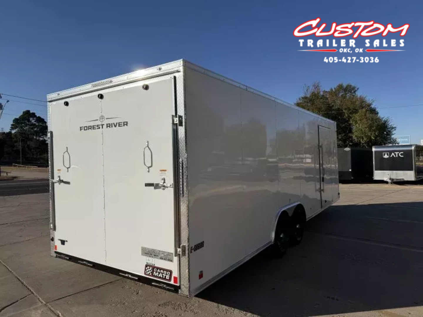 New #097152 2026 FOREST RIVER TA3 8.5 X 24 TANDEM AXLE 10K ENCLOSED W/ REAR RAMP DOOR