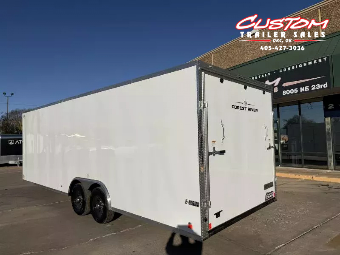 New #097152 2026 FOREST RIVER TA3 8.5 X 24 TANDEM AXLE 10K ENCLOSED W/ REAR RAMP DOOR