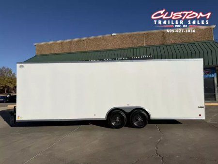 New #097152 2026 FOREST RIVER TA3 8.5 X 24 TANDEM AXLE 10K ENCLOSED W/ REAR RAMP DOOR