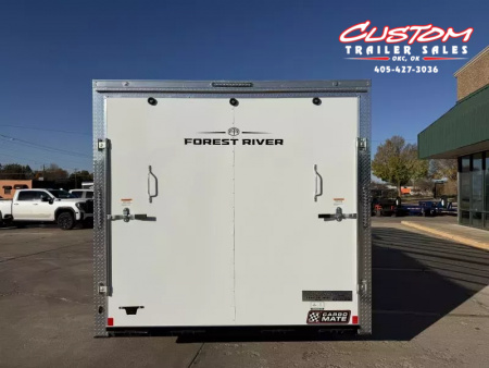 New #097152 2026 FOREST RIVER TA3 8.5 X 24 TANDEM AXLE 10K ENCLOSED W/ REAR RAMP DOOR