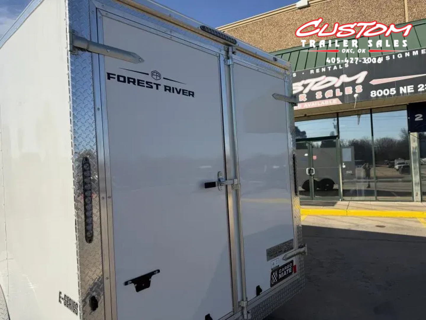 New #097305 2026 FOREST RIVER TA3 7 X 16 TANDEM AXLE 10K ENCLOSED W/ REAR DOUBLE DOORS