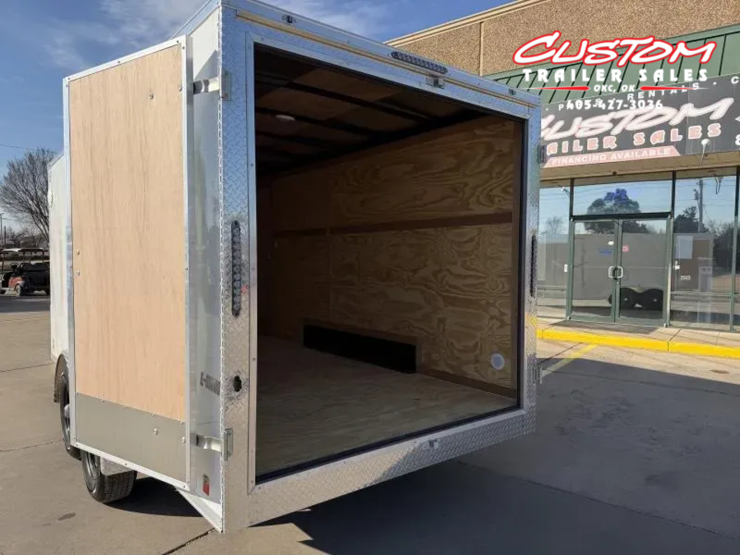 New #097305 2026 FOREST RIVER TA3 7 X 16 TANDEM AXLE 10K ENCLOSED W/ REAR DOUBLE DOORS