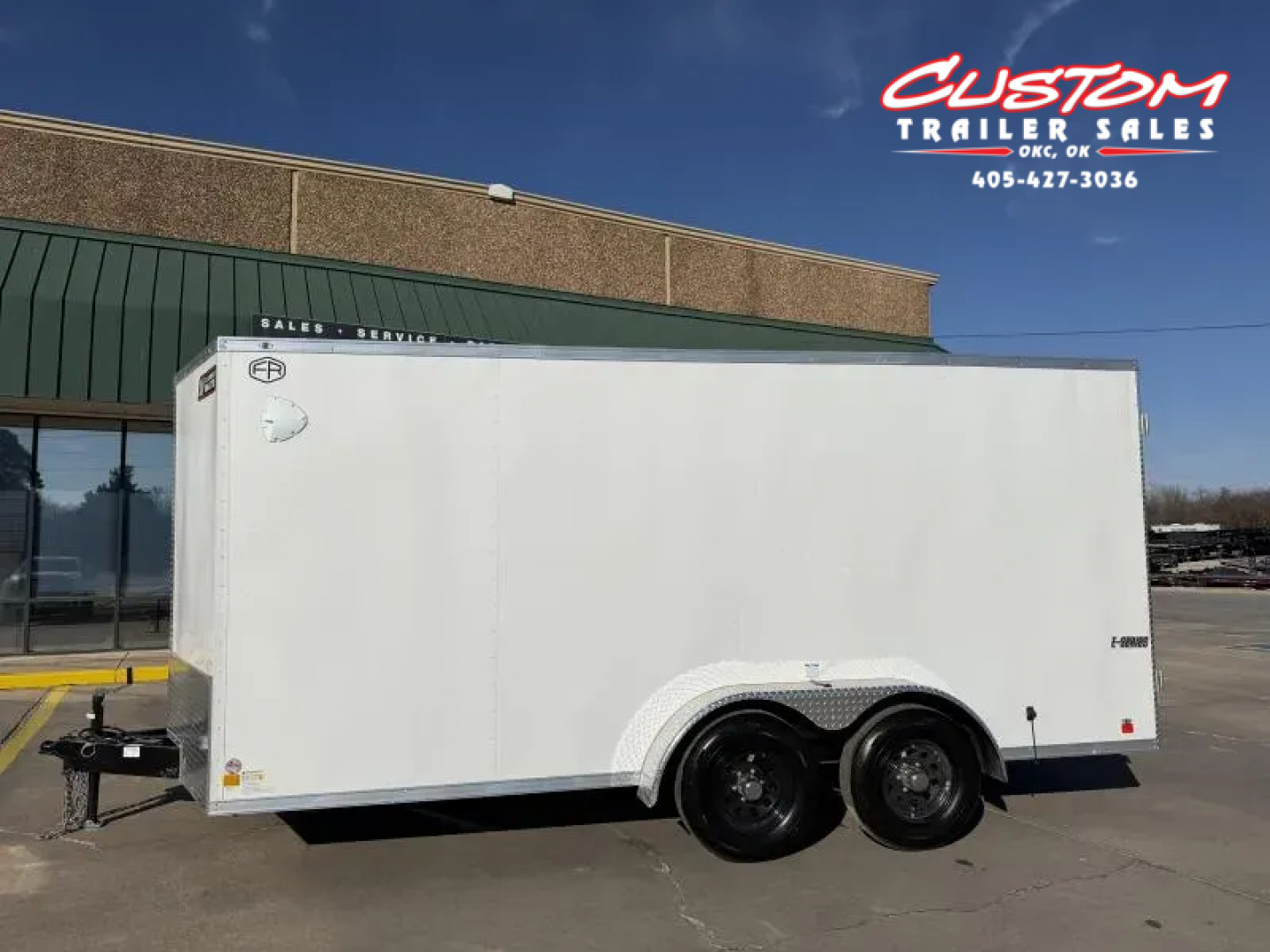 New #097305 2026 FOREST RIVER TA3 7 X 16 TANDEM AXLE 10K ENCLOSED W/ REAR DOUBLE DOORS