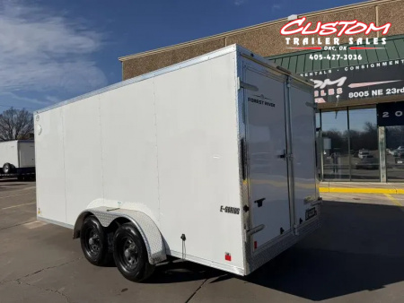 New #097305 2026 FOREST RIVER TA3 7 X 16 TANDEM AXLE 10K ENCLOSED W/ REAR DOUBLE DOORS