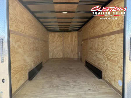 New #097305 2026 FOREST RIVER TA3 7 X 16 TANDEM AXLE 10K ENCLOSED W/ REAR DOUBLE DOORS