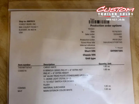 New #097305 2026 FOREST RIVER TA3 7 X 16 TANDEM AXLE 10K ENCLOSED W/ REAR DOUBLE DOORS