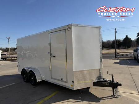 New #097305 2026 FOREST RIVER TA3 7 X 16 TANDEM AXLE 10K ENCLOSED W/ REAR DOUBLE DOORS