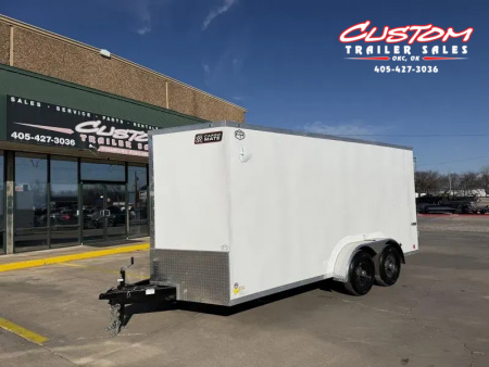 New #097305 2026 FOREST RIVER TA3 7 X 16 TANDEM AXLE 10K ENCLOSED W/ REAR DOUBLE DOORS