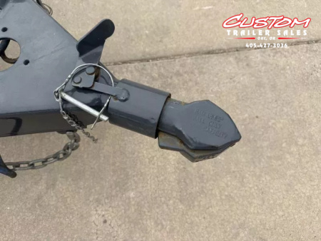 Used #118274 USED 2023 LAMAR UC 16 X 77 TANDEM AXLE 7K ANGLE TOP UTILITY W/ REAR RAMP GATE