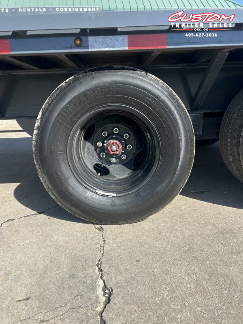 Used #127202 USED 2024 LAMAR FD 40 X 102 DUAL TANDEM 20K GOOSENECK W/ RHINO RAMPS