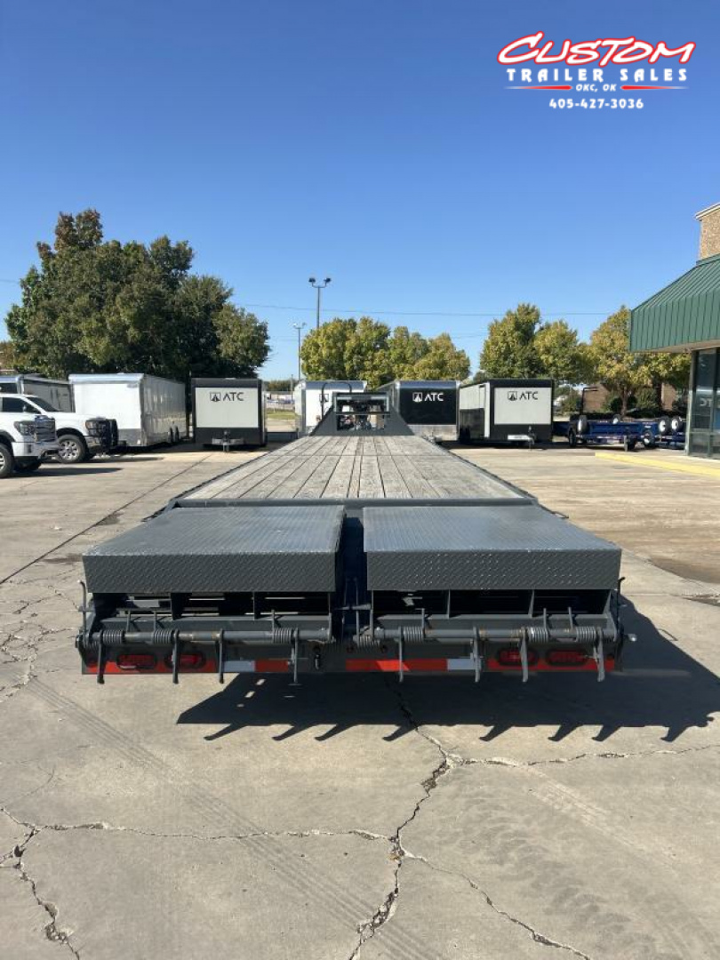 Used #127202 USED 2024 LAMAR FD 40 X 102 DUAL TANDEM 20K GOOSENECK W/ RHINO RAMPS