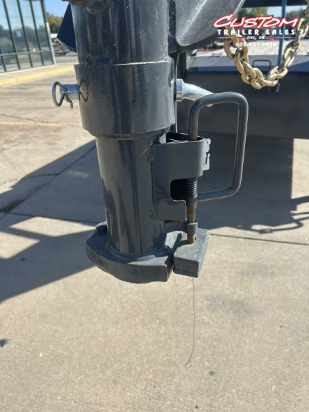 Used #127202 USED 2024 LAMAR FD 40 X 102 DUAL TANDEM 20K GOOSENECK W/ RHINO RAMPS