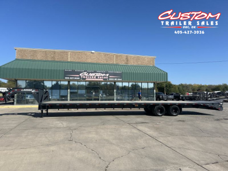 Used #127202 USED 2024 LAMAR FD 40 X 102 DUAL TANDEM 20K GOOSENECK W/ RHINO RAMPS