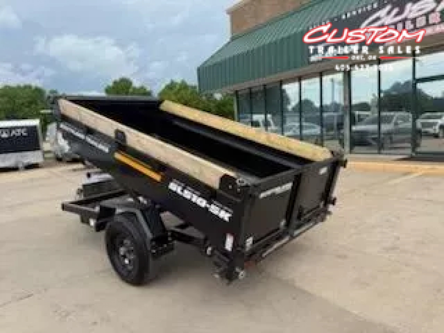 New #131224 2026 SOUTHLAND SL510 5 X 10 SINGLE AXLE 5K BUMPER PULL DUMP W/ SPARE TIRE