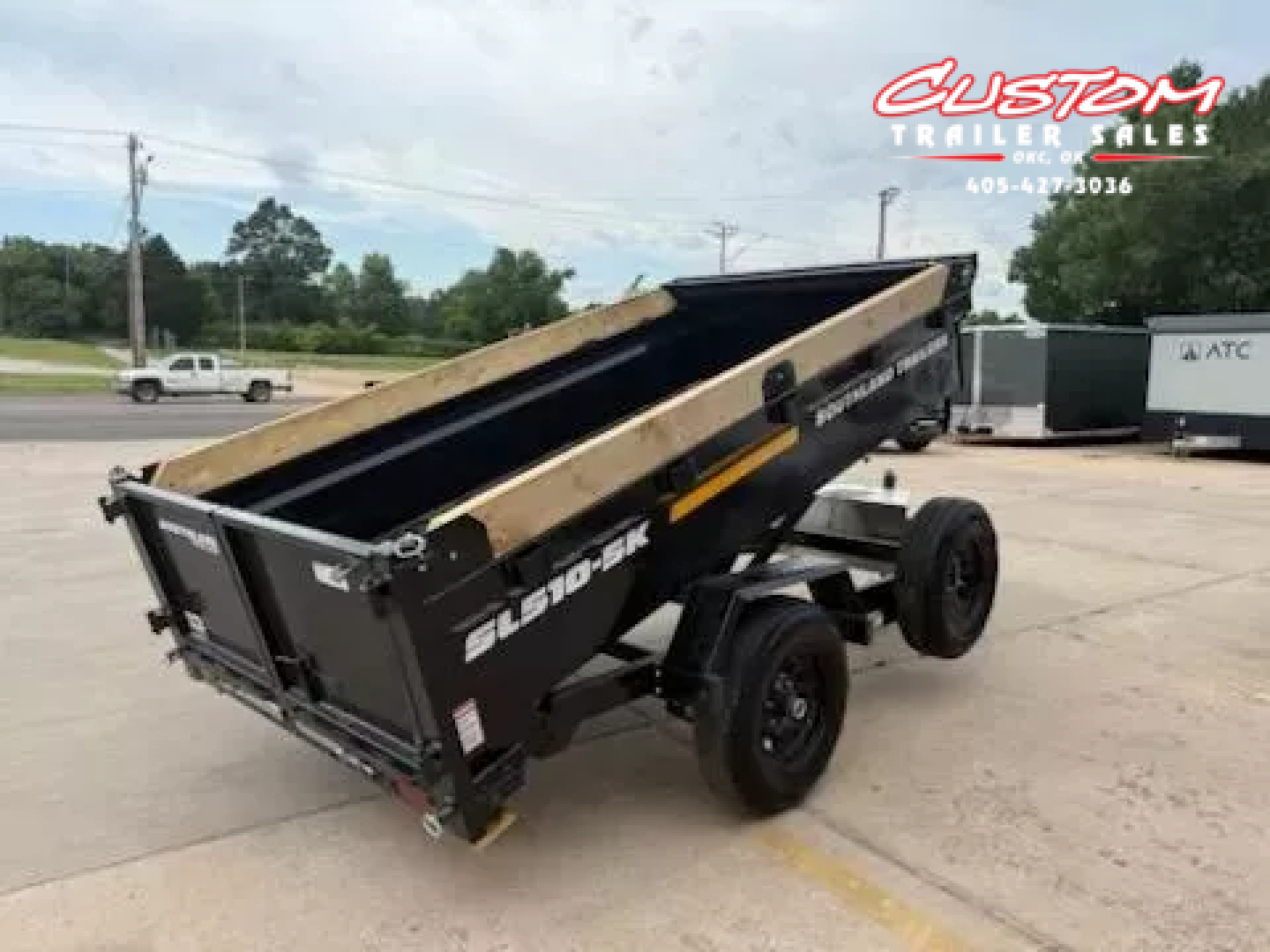 New #131224 2026 SOUTHLAND SL510 5 X 10 SINGLE AXLE 5K BUMPER PULL DUMP W/ SPARE TIRE