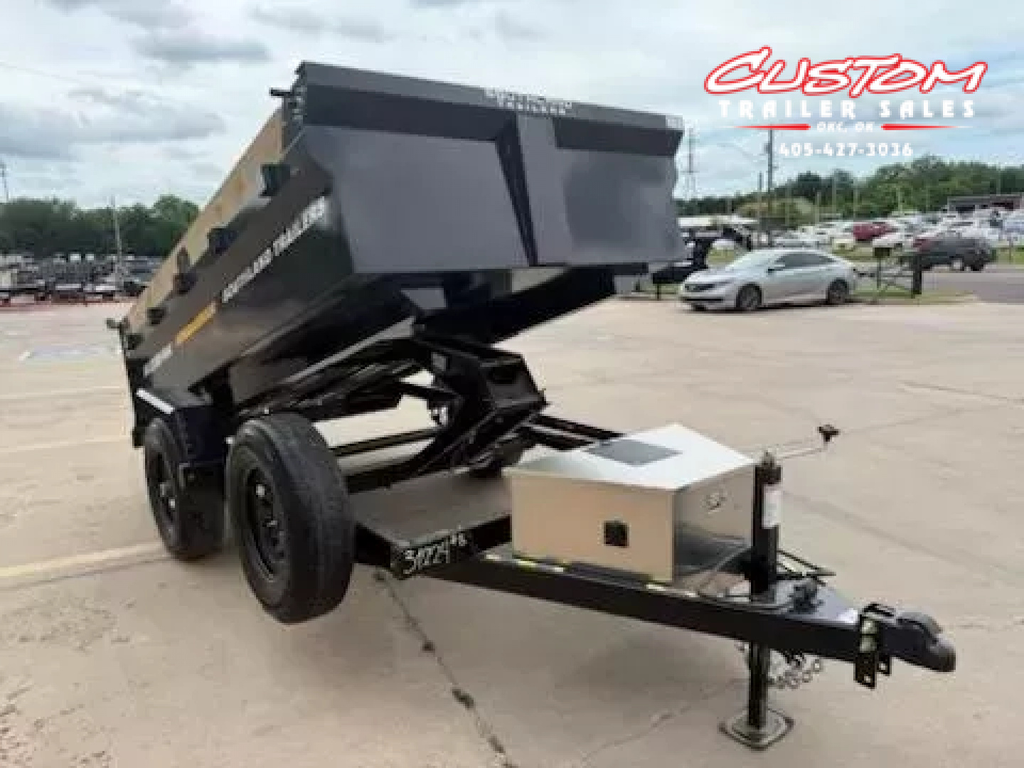 New #131224 2026 SOUTHLAND SL510 5 X 10 SINGLE AXLE 5K BUMPER PULL DUMP W/ SPARE TIRE