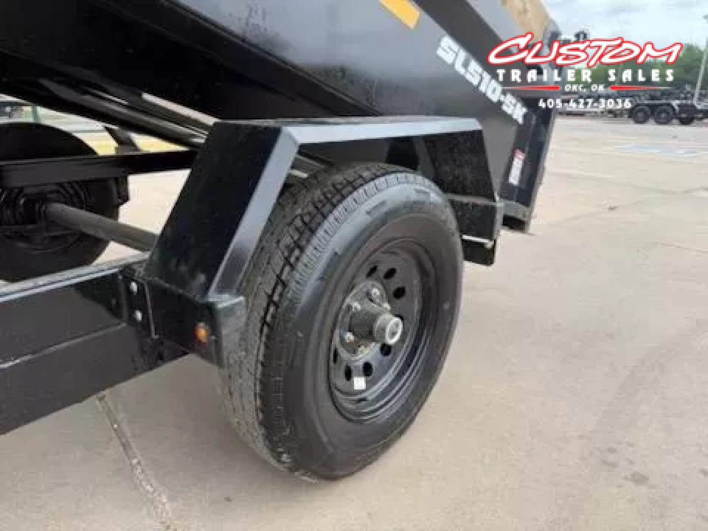 New #131224 2026 SOUTHLAND SL510 5 X 10 SINGLE AXLE 5K BUMPER PULL DUMP W/ SPARE TIRE
