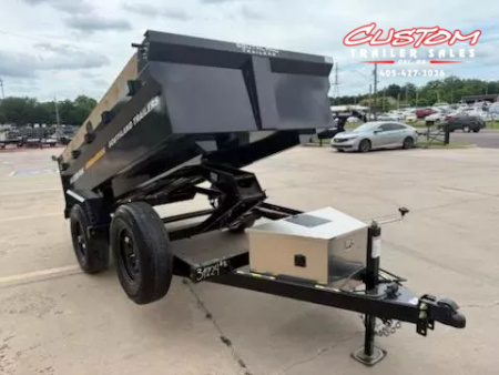 New #131224 2026 SOUTHLAND SL510 5 X 10 SINGLE AXLE 5K BUMPER PULL DUMP W/ SPARE TIRE