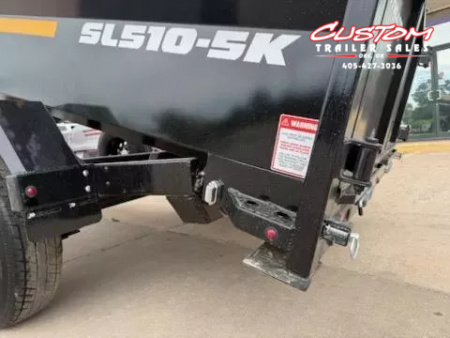 New #131224 2026 SOUTHLAND SL510 5 X 10 SINGLE AXLE 5K BUMPER PULL DUMP W/ SPARE TIRE