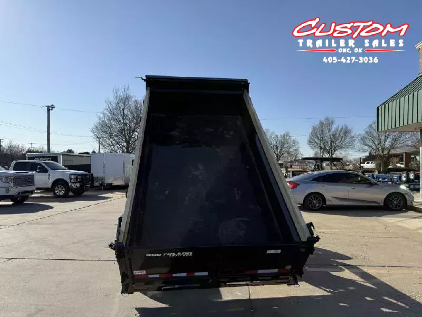 New #131448 2026 SOUTHLAND SL612 6 X 12 TANDEM AXLE 10K BUMPER PULL DUMP TRAILER W/ SPARE TIRE