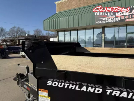 New #131448 2026 SOUTHLAND SL612 6 X 12 TANDEM AXLE 10K BUMPER PULL DUMP TRAILER W/ SPARE TIRE