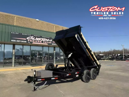 New #131448 2026 SOUTHLAND SL612 6 X 12 TANDEM AXLE 10K BUMPER PULL DUMP TRAILER W/ SPARE TIRE