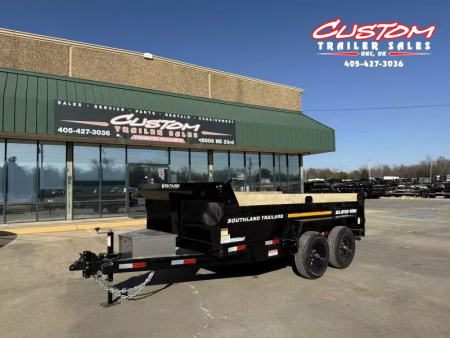 New #134254 2026 SOUTHLAND SL612 6 X 12 TANDEM AXLE 10K BUMPER PULL DUMP TRAILER W/ SPARE TIRE