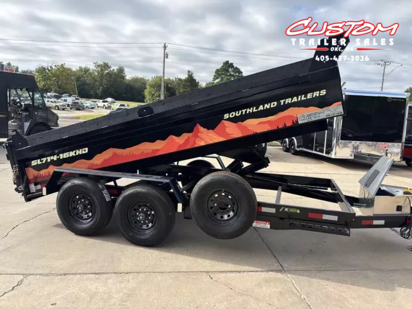 New #141143 2026 SOUTHLAND SL714-16KHD 14 X 83 TANDEM AXLE 16K BUMPER PULL DUMP W/ HYD. JACK & SPARE