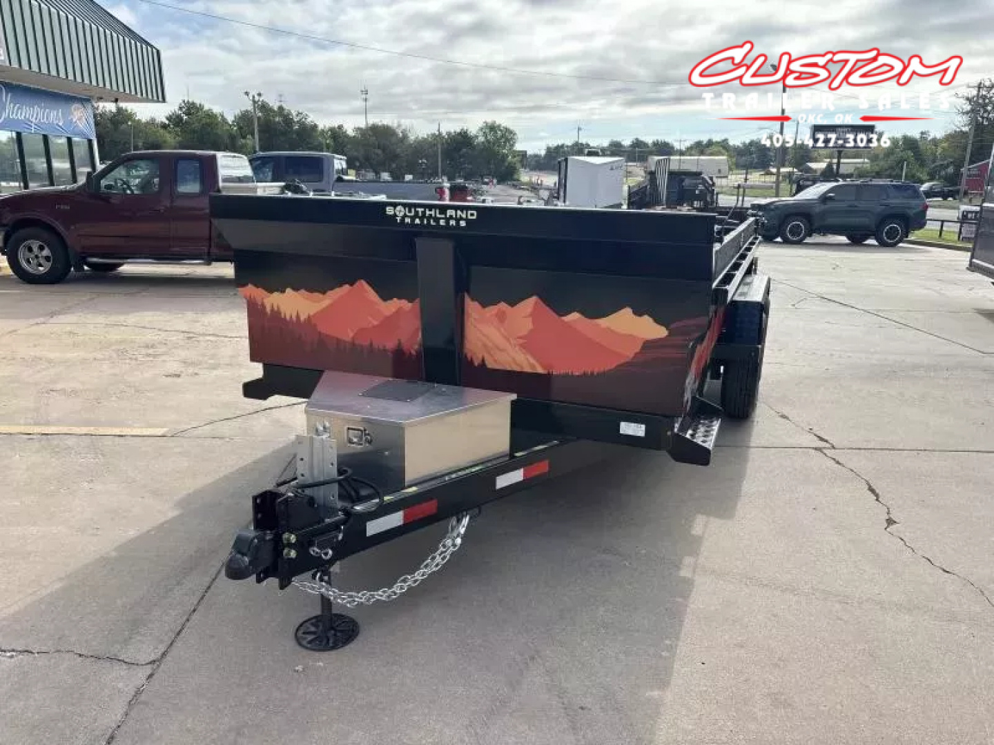 New #141143 2026 SOUTHLAND SL714-16KHD 14 X 83 TANDEM AXLE 16K BUMPER PULL DUMP W/ HYD. JACK & SPARE