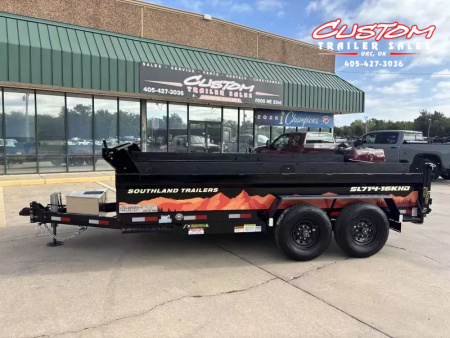 New #141143 2026 SOUTHLAND SL714-16KHD 14 X 83 TANDEM AXLE 16K BUMPER PULL DUMP W/ HYD. JACK & SPARE