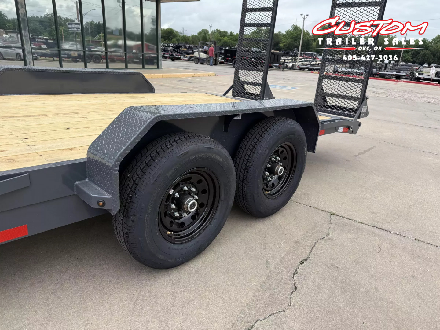 New #143412 2025 LAMAR H6 20 X 83 TANDEM AXLE 14K EQUIPMENT HAULER W/ STAND UP RAMPS