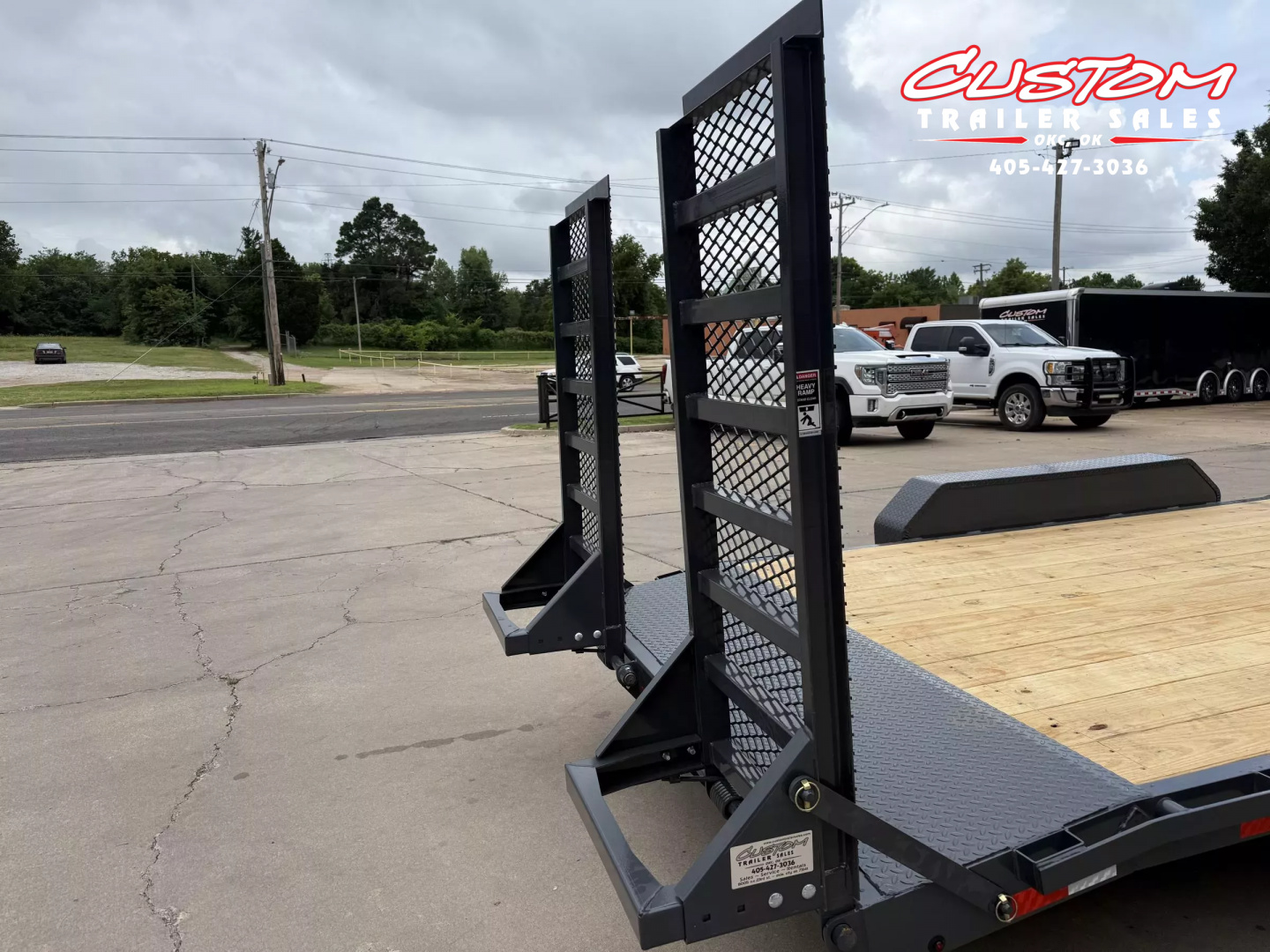 New #143412 2025 LAMAR H6 20 X 83 TANDEM AXLE 14K EQUIPMENT HAULER W/ STAND UP RAMPS