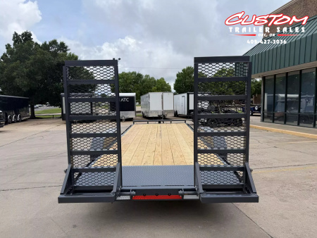 New #143412 2025 LAMAR H6 20 X 83 TANDEM AXLE 14K EQUIPMENT HAULER W/ STAND UP RAMPS